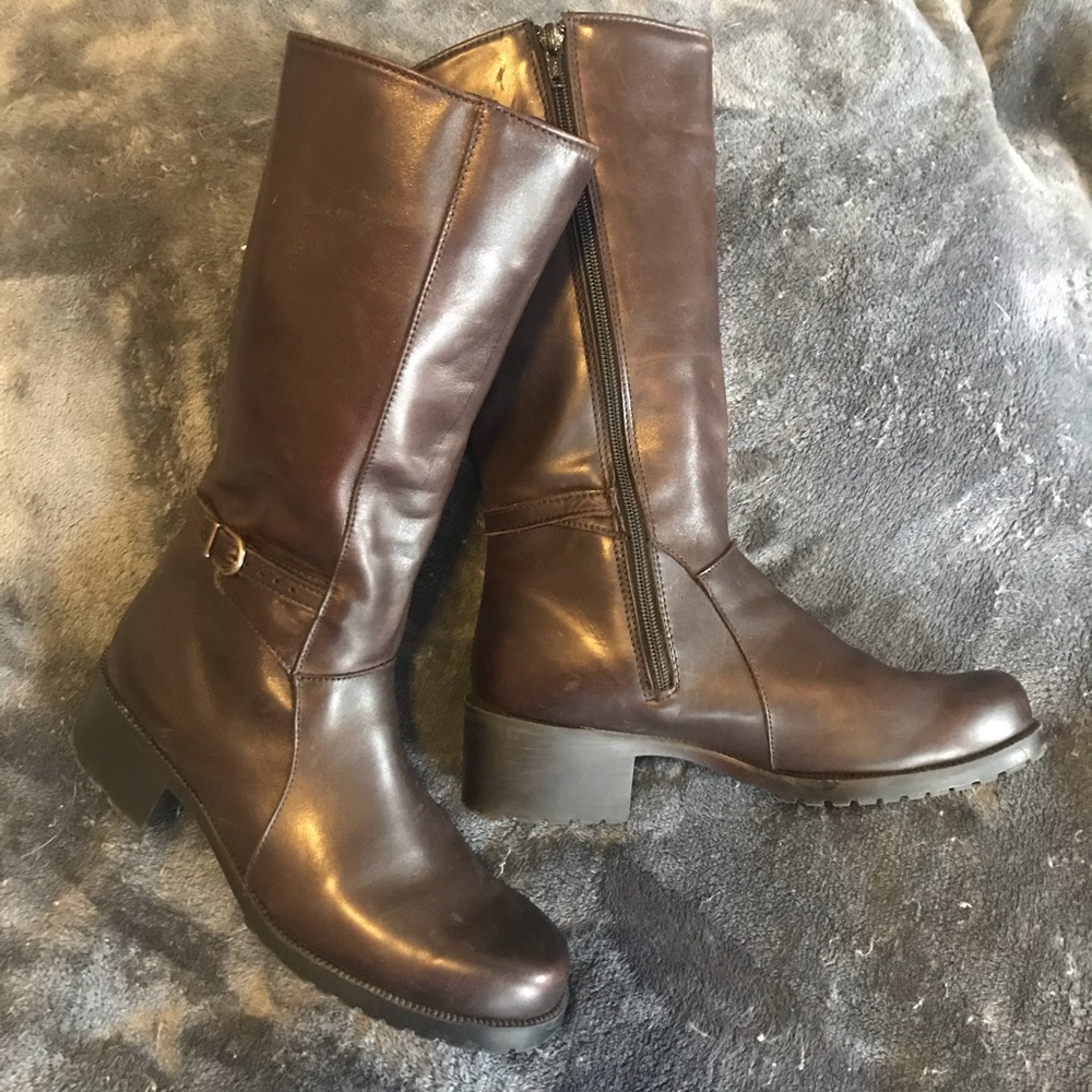 BASTIEN dark brown leather boots